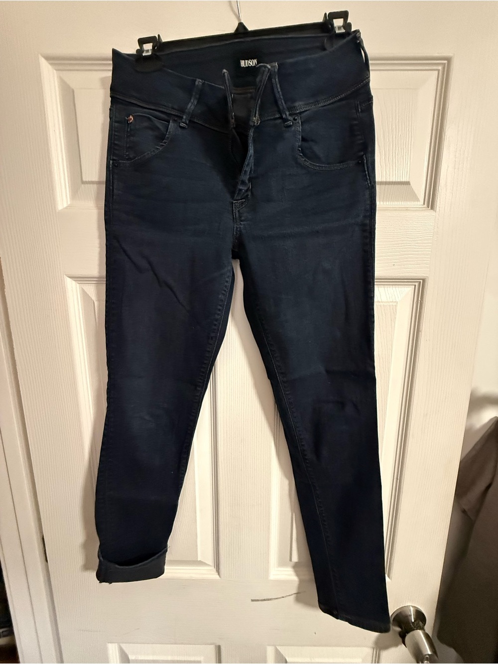 Hudson Jeans Women's Skinny Jeans in Dark Navy Stretch